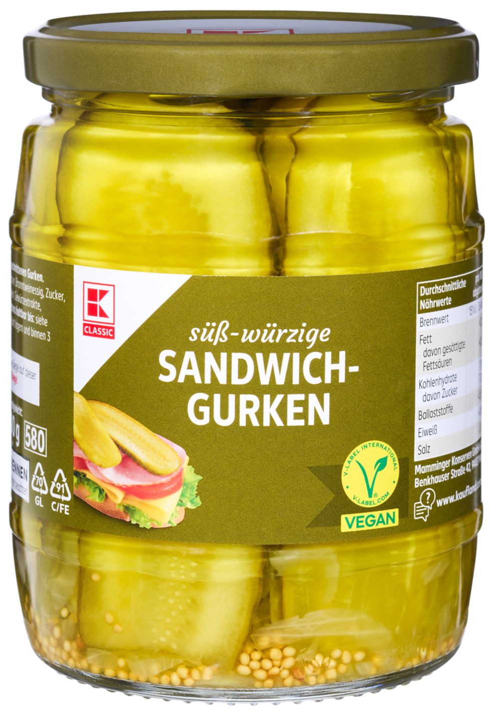 K-CLASSIC Sandwichgurken