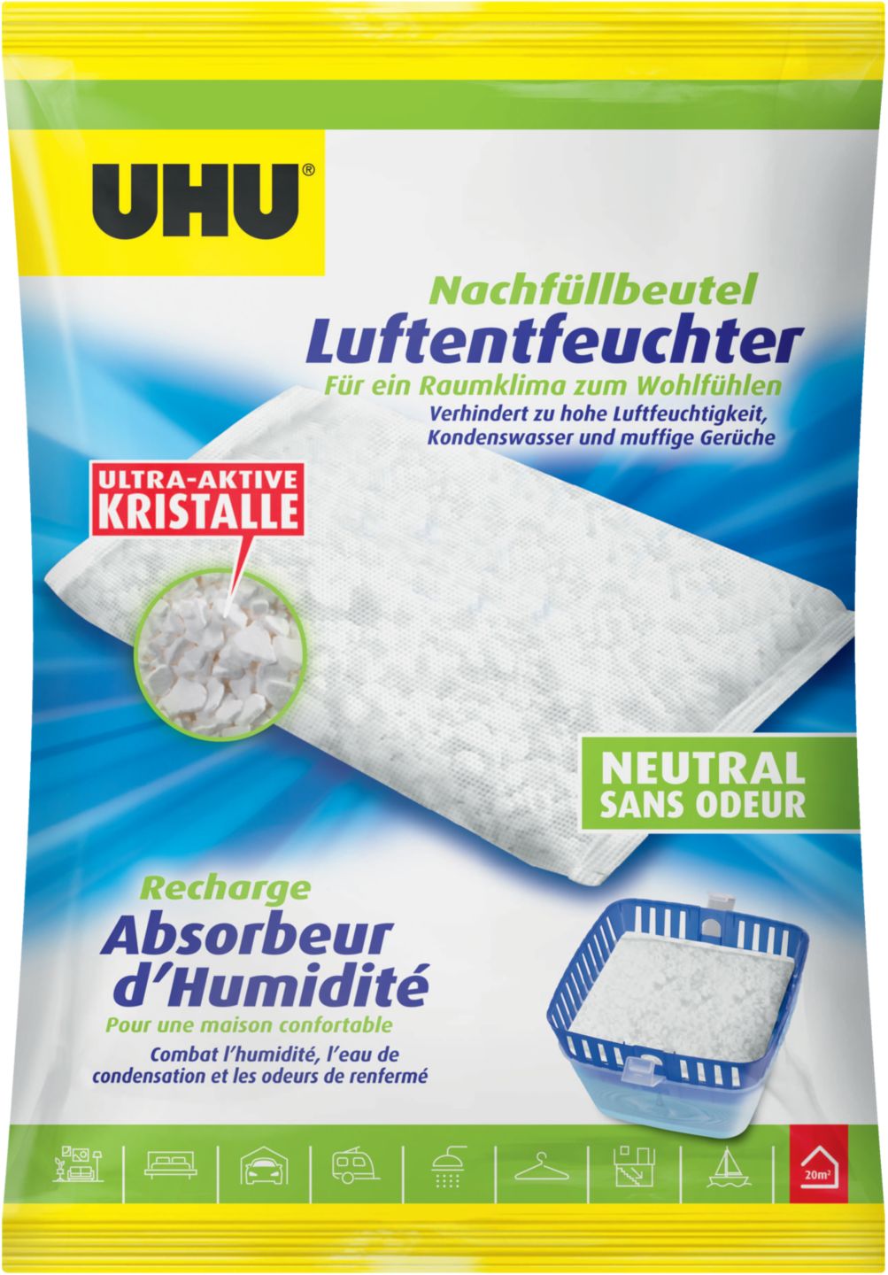 UHU Luftentfeuchter- Nachfüllbeutel