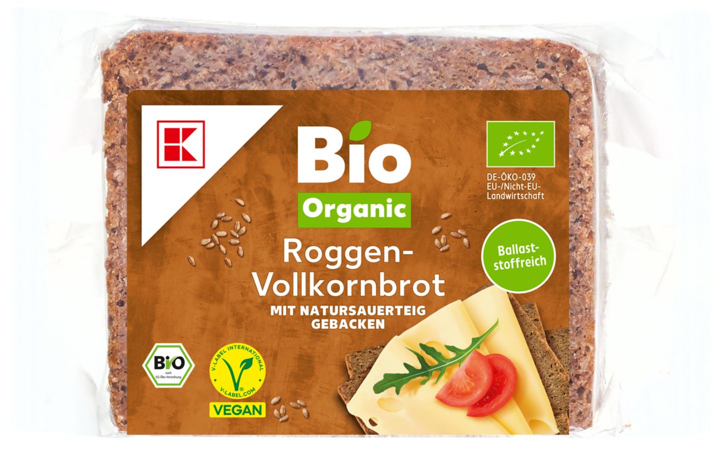 K-BIO ORGANIC Bio-Roggen-Vollkornbrot
