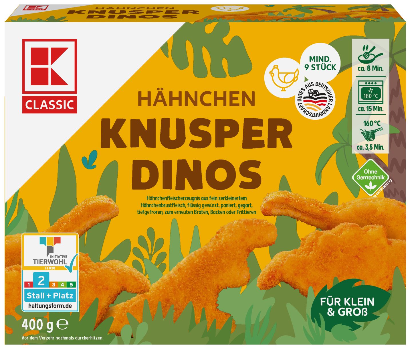 K-CLASSIC Hähnchen-Knusperdinos