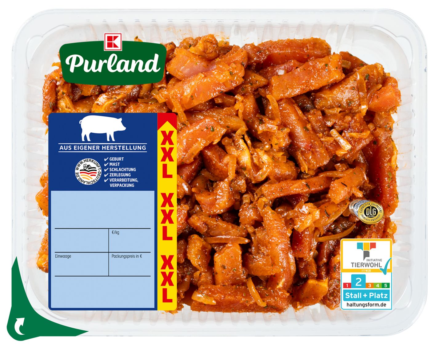 K-PURLAND Geschnetzeltes Gyros Art XXL