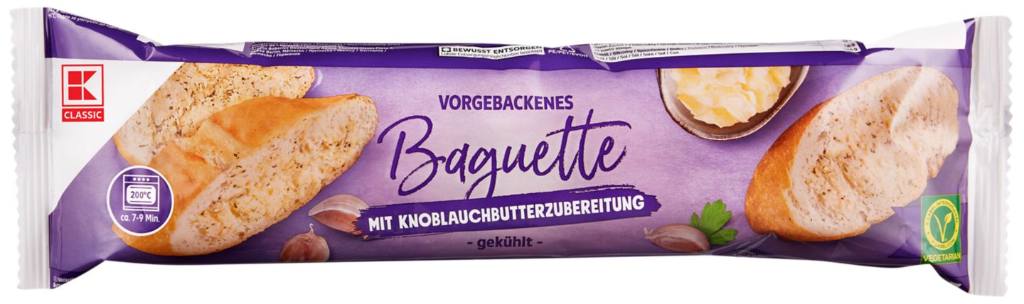 K-Classic Bageta na rozpékání
různé druhy