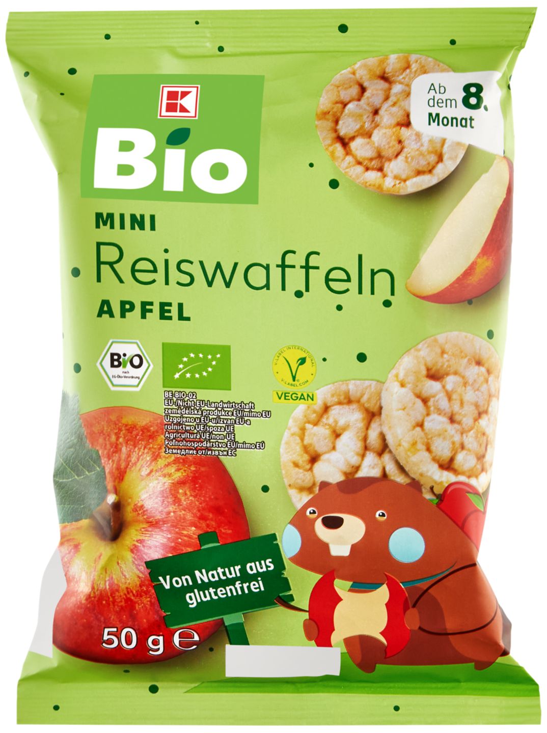 Изображение на K-Bio Мини оризoви вафли
различни видове