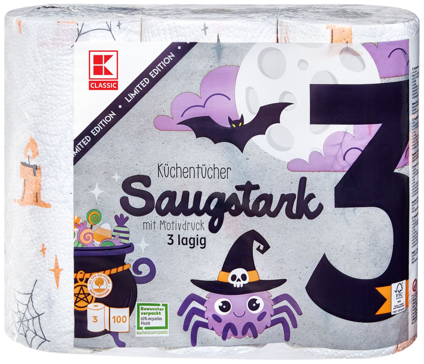K-CLASSIC Küchentücher Saugstark »Halloween«