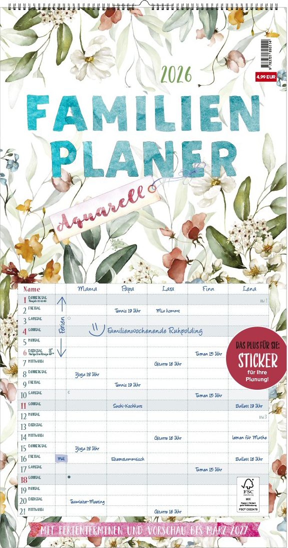 XXL-Familienplaner 2026