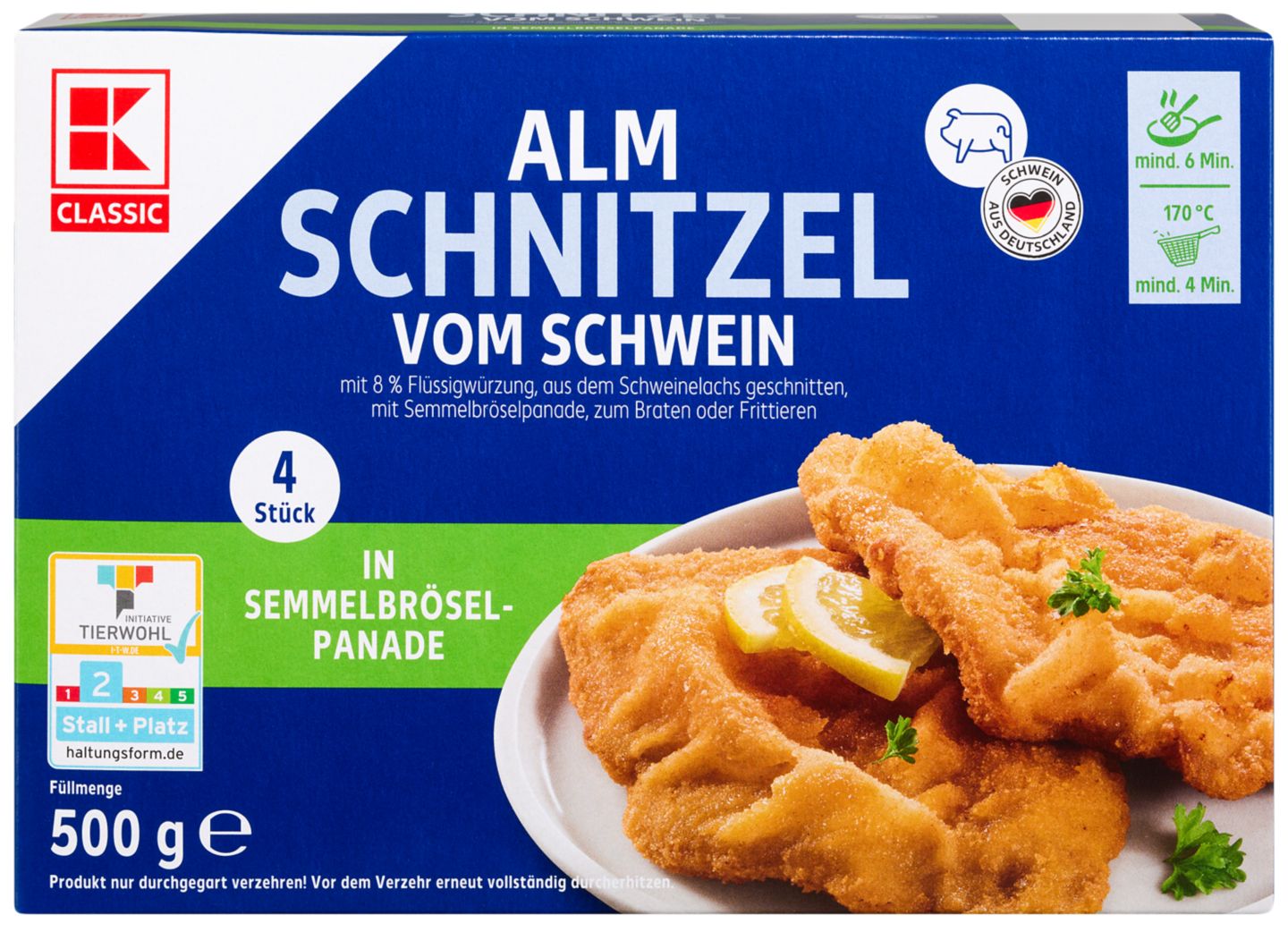 K-CLASSIC Alm-Schnitzel vom Schwein