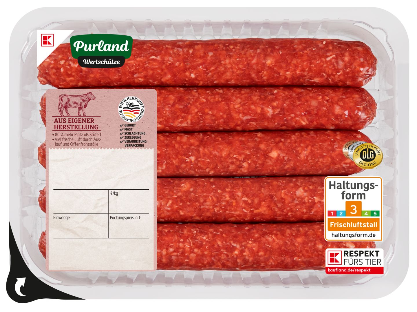K-PURLAND Merguez Rindsbratwurst