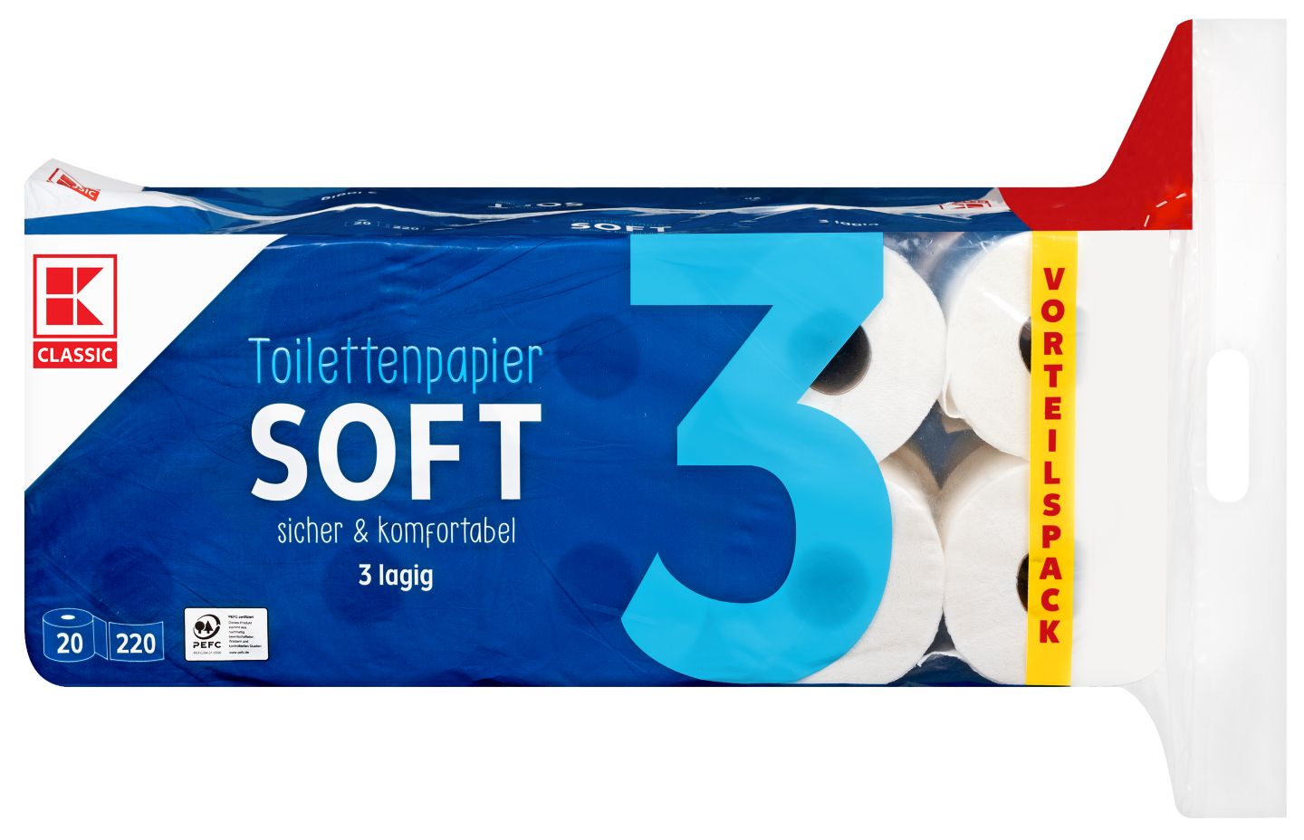 K-CLASSIC Toilettenpapier Soft XXL 