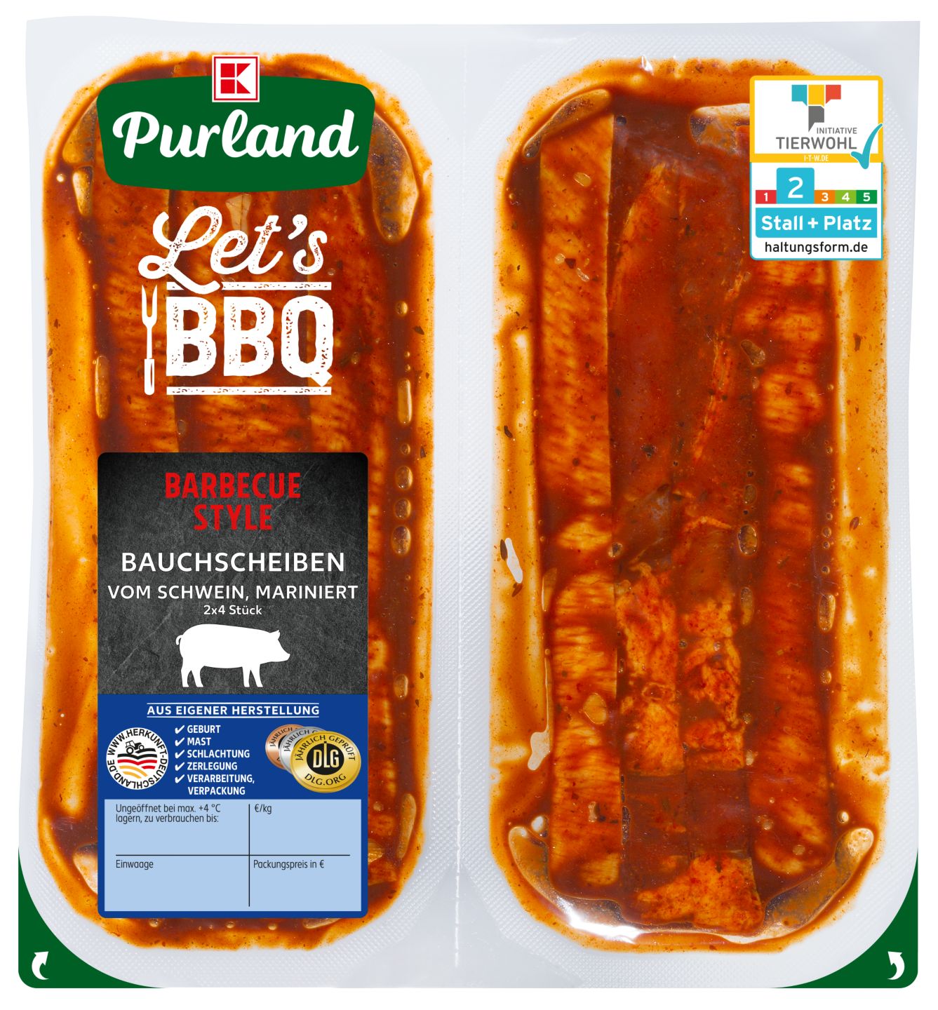 K-PURLAND Bauchscheiben BBQ Style