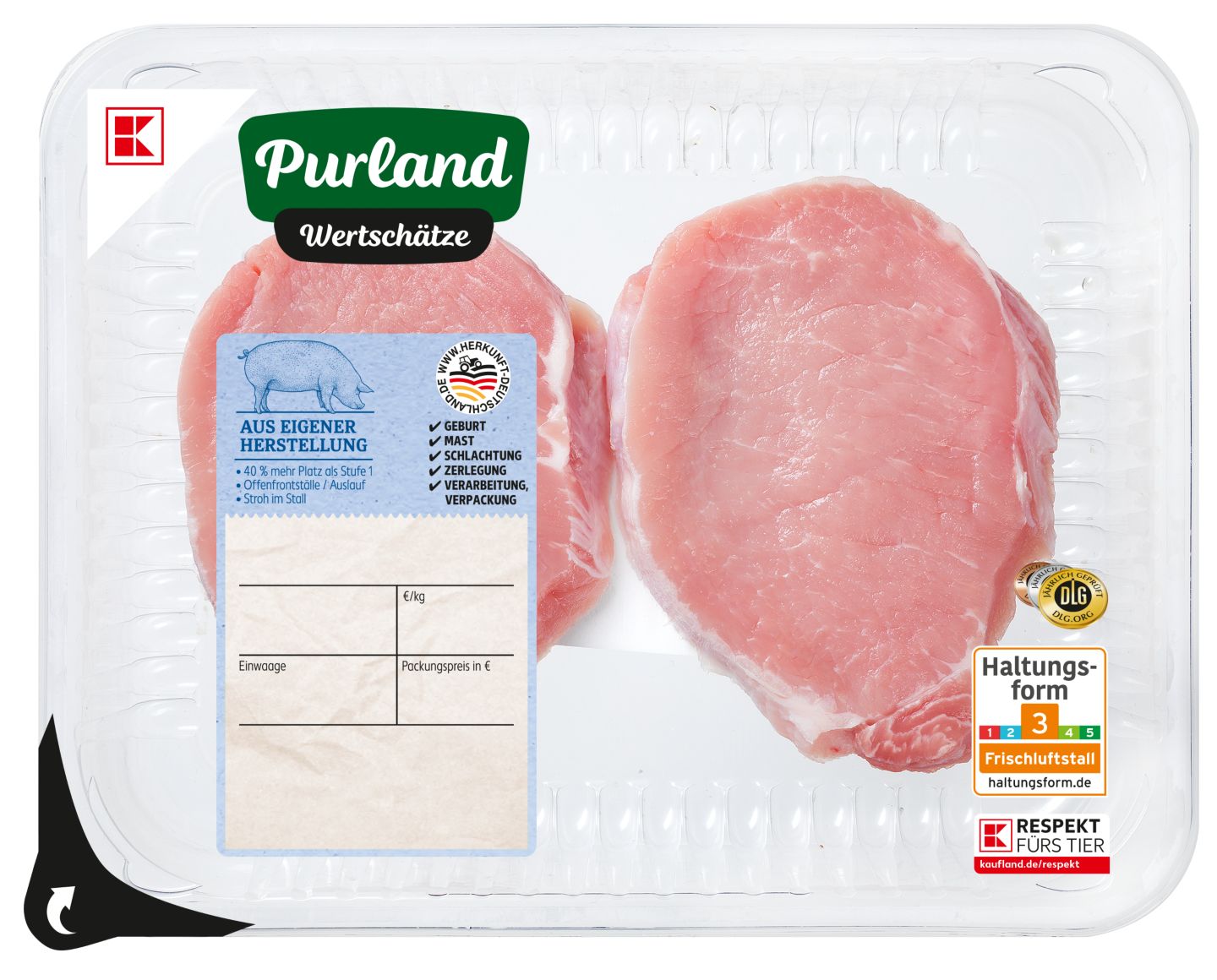 K-PURLAND Rückensteak vom Schwein