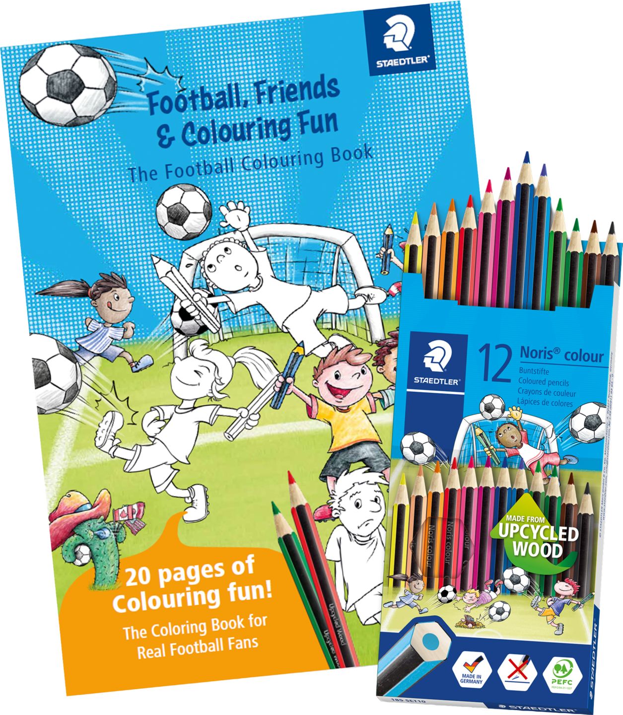 STAEDTLER Buntstifte-Set + Malbuch »Noris® colour«