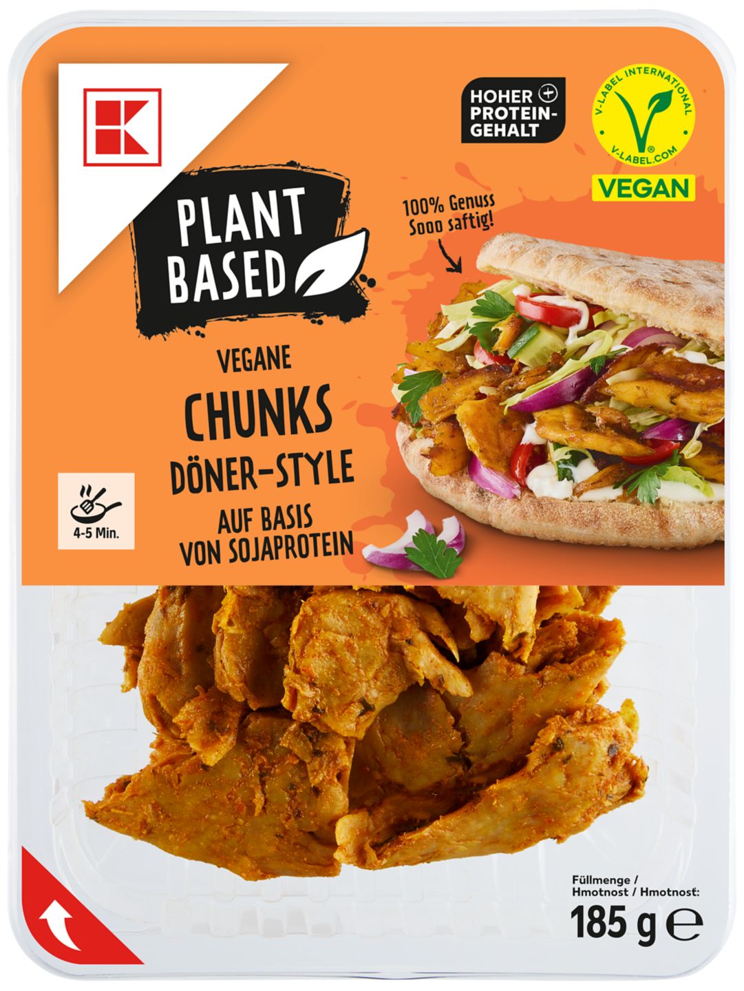 K-PLANT BASED Vegane Chunks Döner-Style