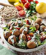 Fotografija recepta Falafel salata s kus-kusom