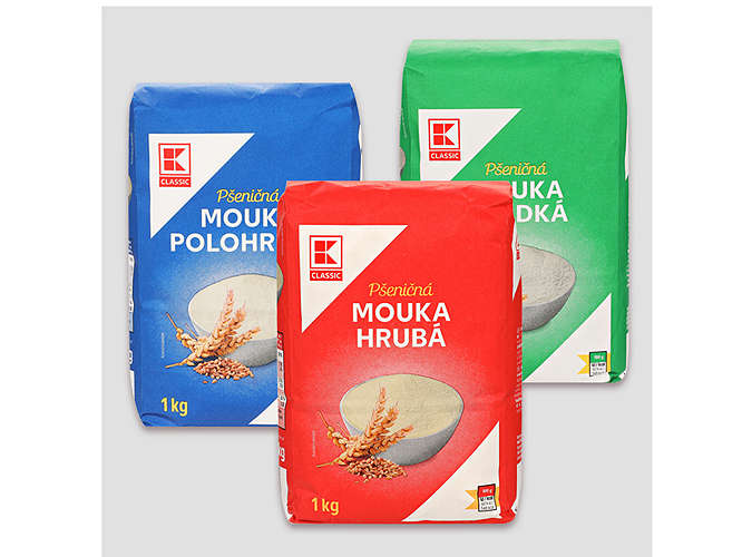 K-Classic mouka - hladká, hrubá, polohrubá 1 kg
