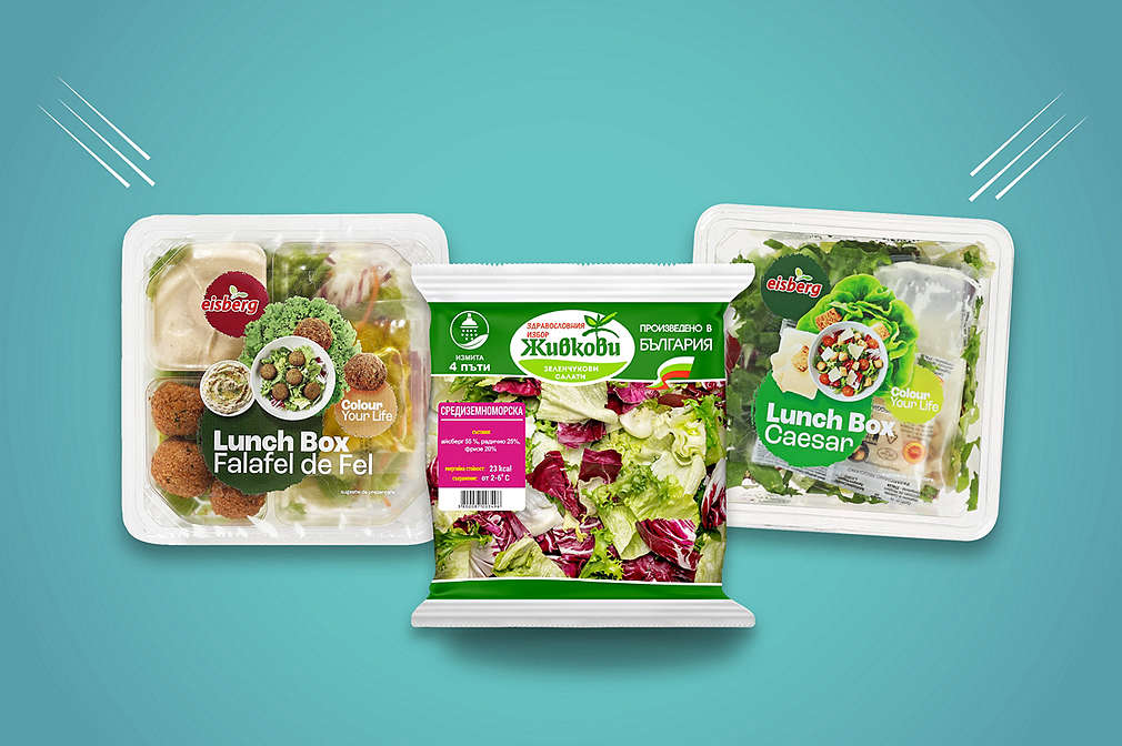 Разнообразие от свежи салати