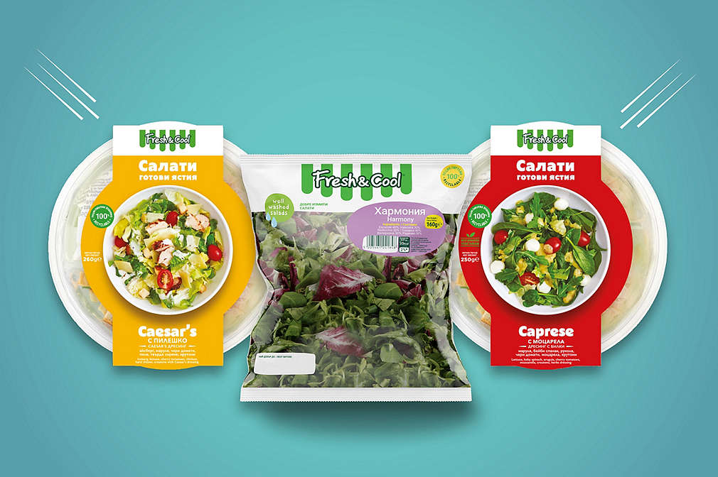 Разнообразие от свежи салати