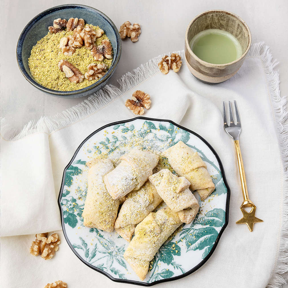 Fotografija recepta Prhke kiflice sa pistaciom i orasima
