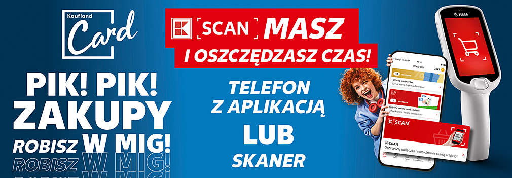 K-Scan - skanuj zakupy za pomocą telefonu z aplikacją lub skanerem