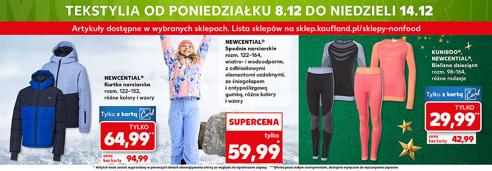 ubrania zimowe dla dzieci