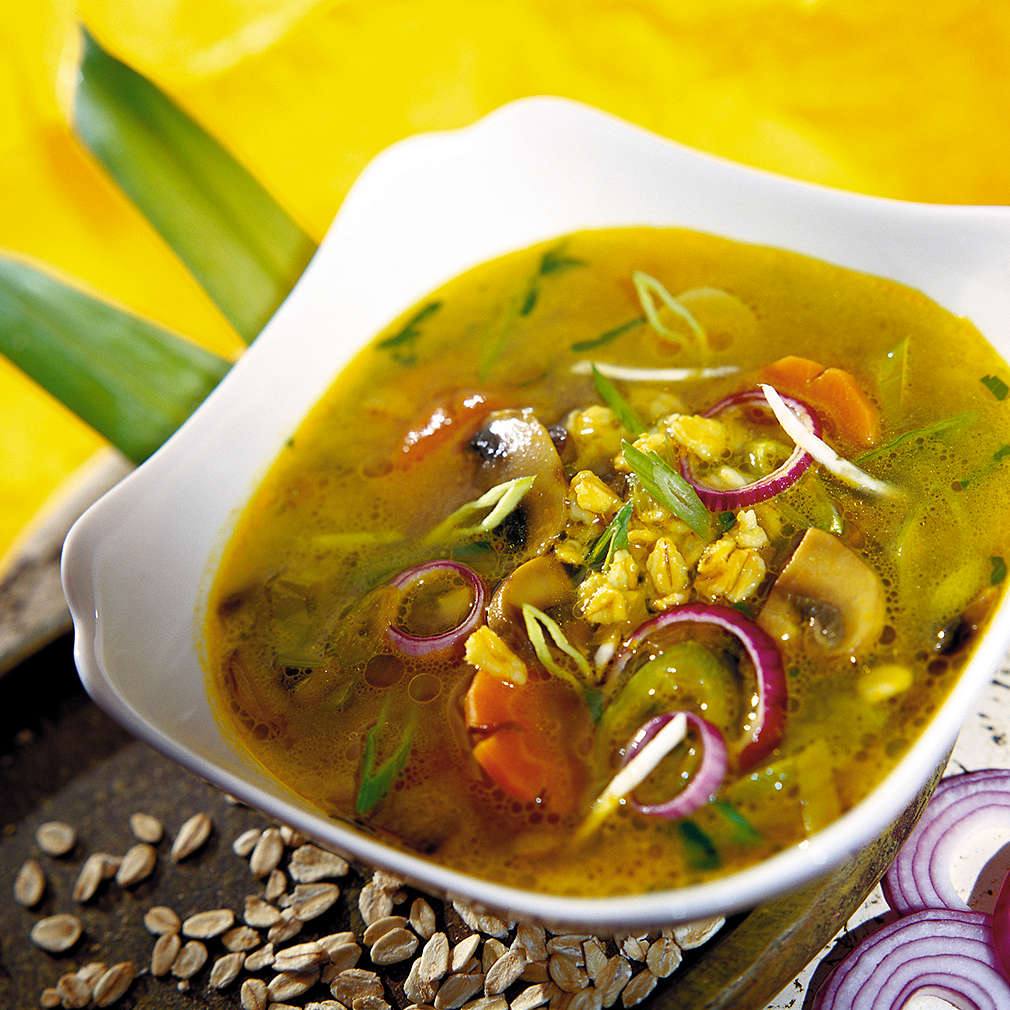 Изобразяване на рецептата Зеленчукова супа с овесени ядки