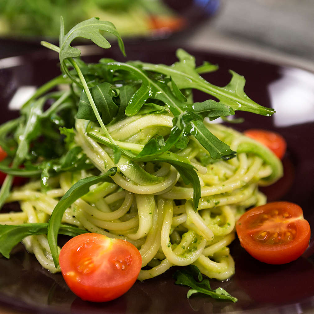 Изобразяване на рецептата Постни спагети със сос от авокадо