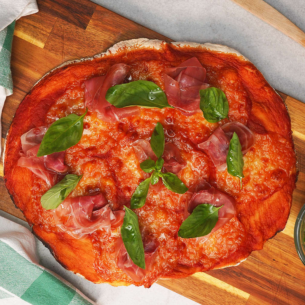 Изобразяване на рецептата Пица с прошуто