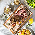 Fotografija recepta Tomahawk s pečenim krumpirom i grillanim šparogama