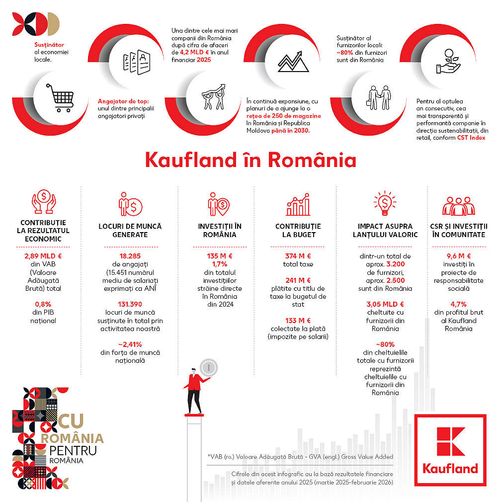 Infografic Kaufland in Romania