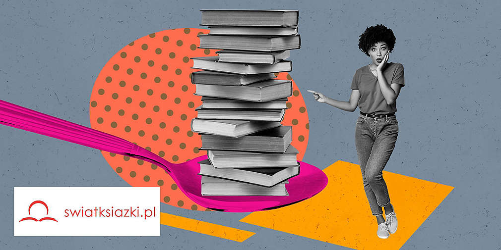 książki ustawione pionowo łyżeczce