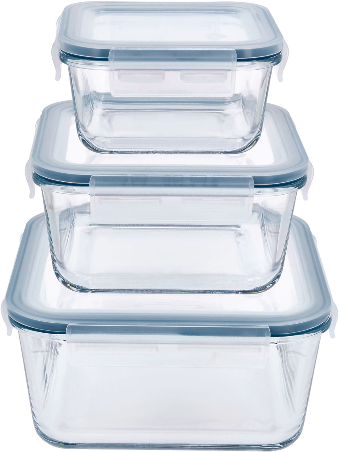 SILVERCREST® Glasfrischhaltedosen-Set quadratisch