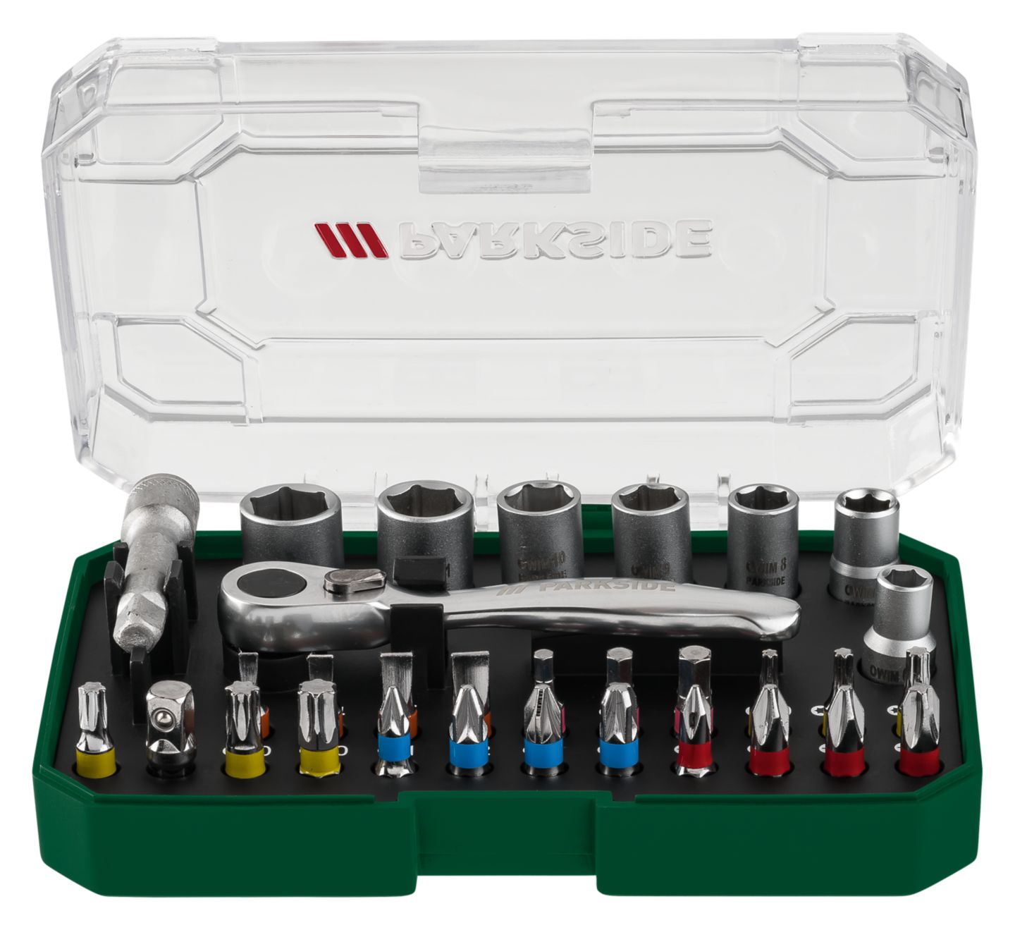 Parkside Súprava bitov
a nástrčných kľúčov