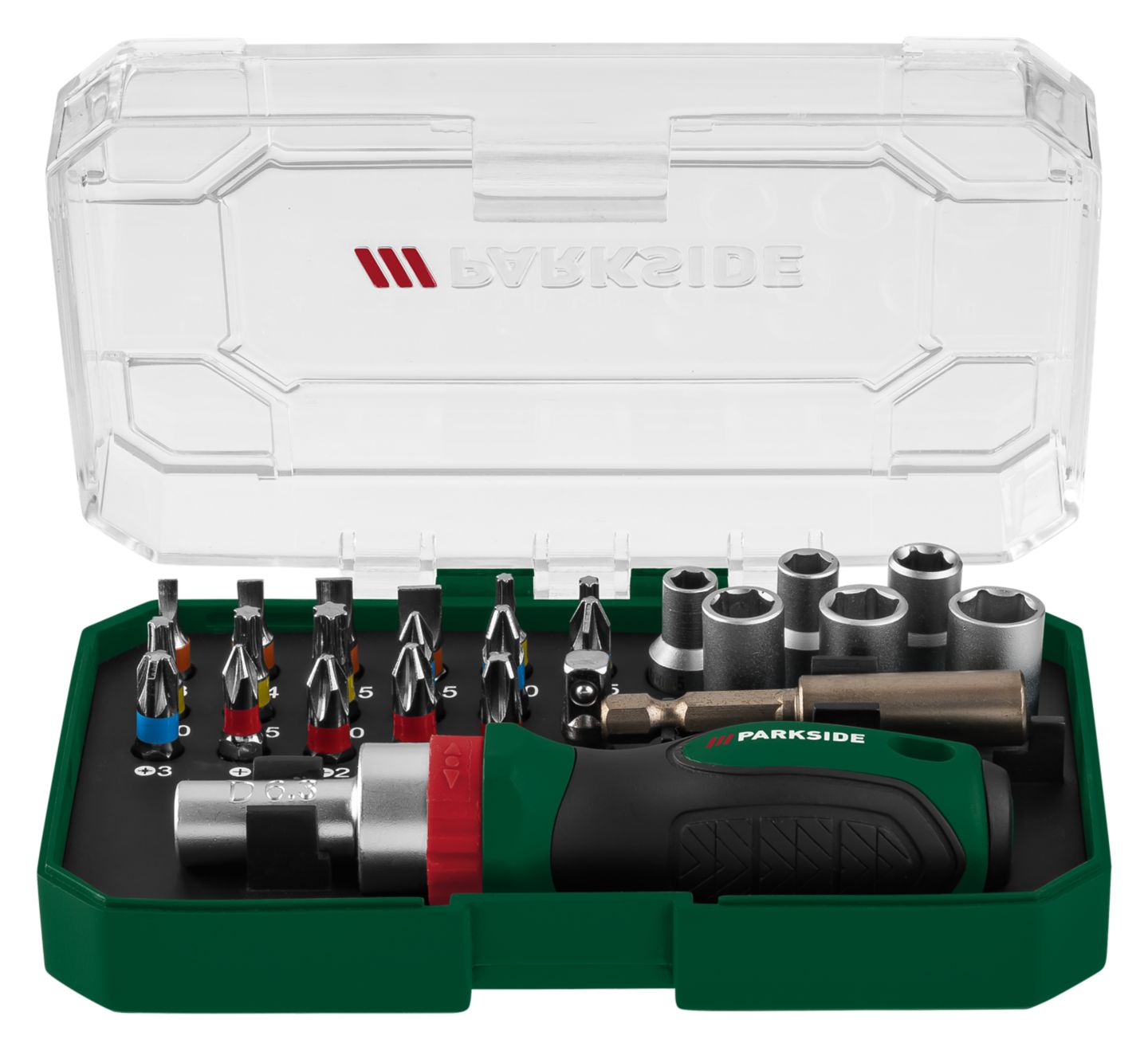 Parkside Súprava bitov
a nástrčných kľúčov