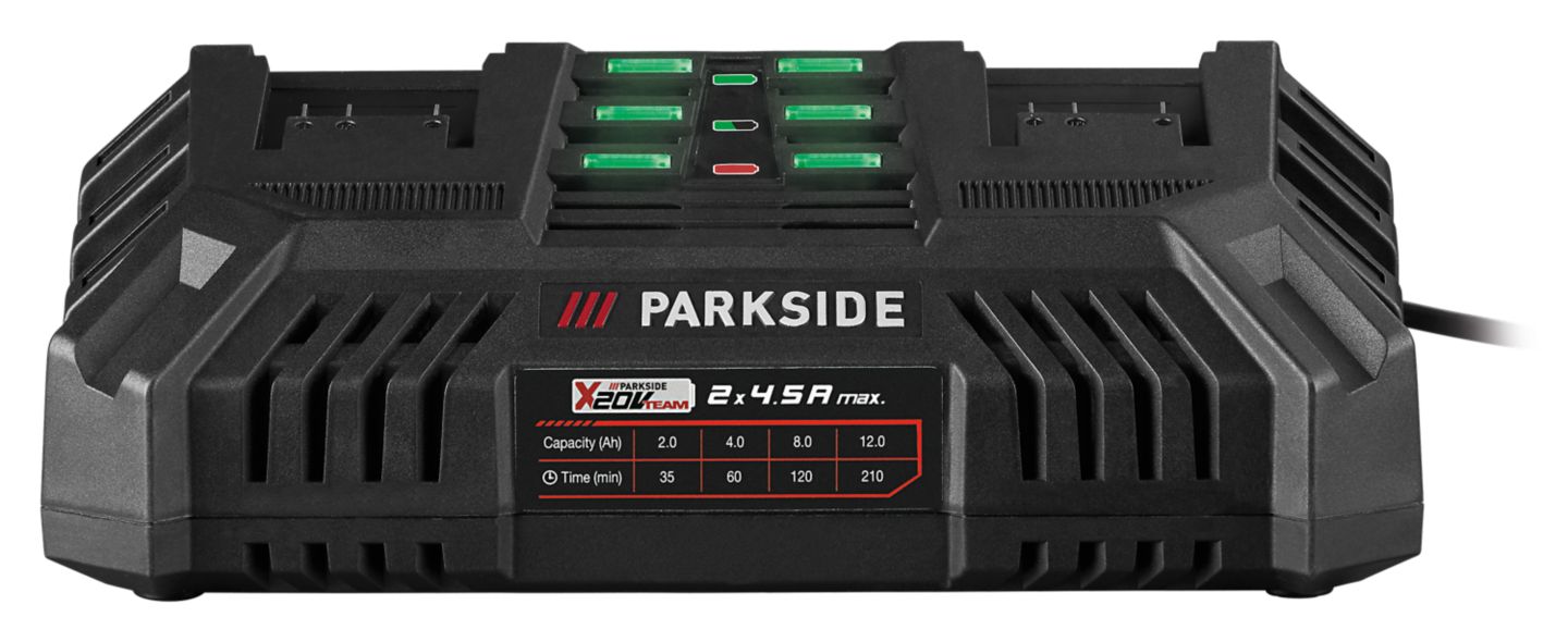 Parkside Dvojitá nabíjačka
na akumulátor