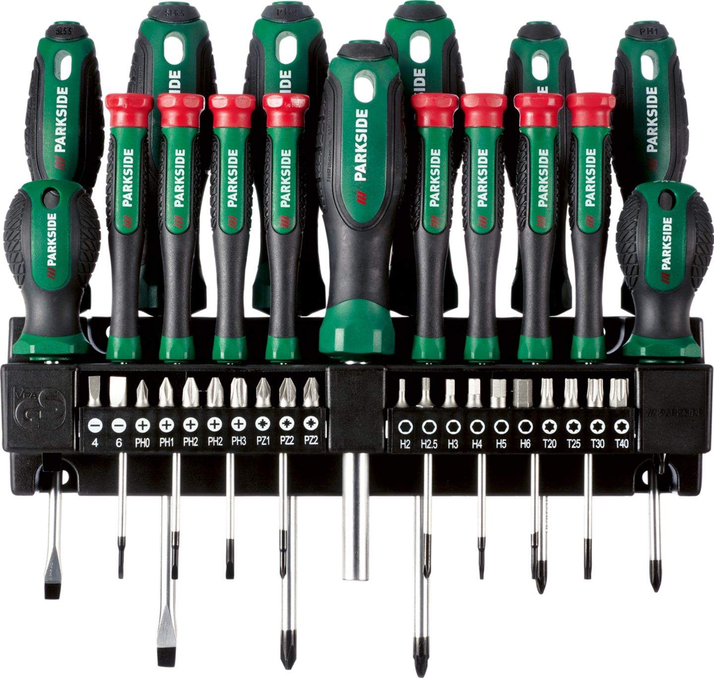 PARKSIDE® Bit- und Schraubendreher-Set mit Wandhalterung