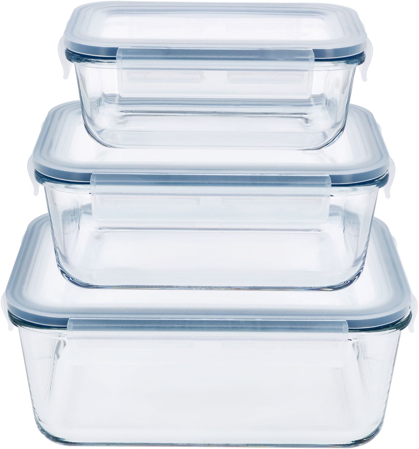 SILVERCREST® Glasfrischhaltedosen-Set rechteckig