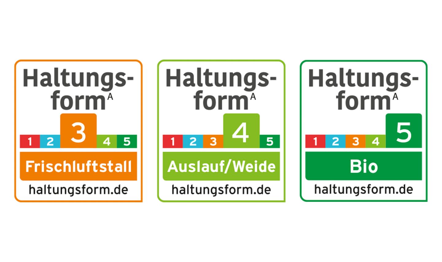 Logos: Haltungsform Stufe 3 und Stufe 4