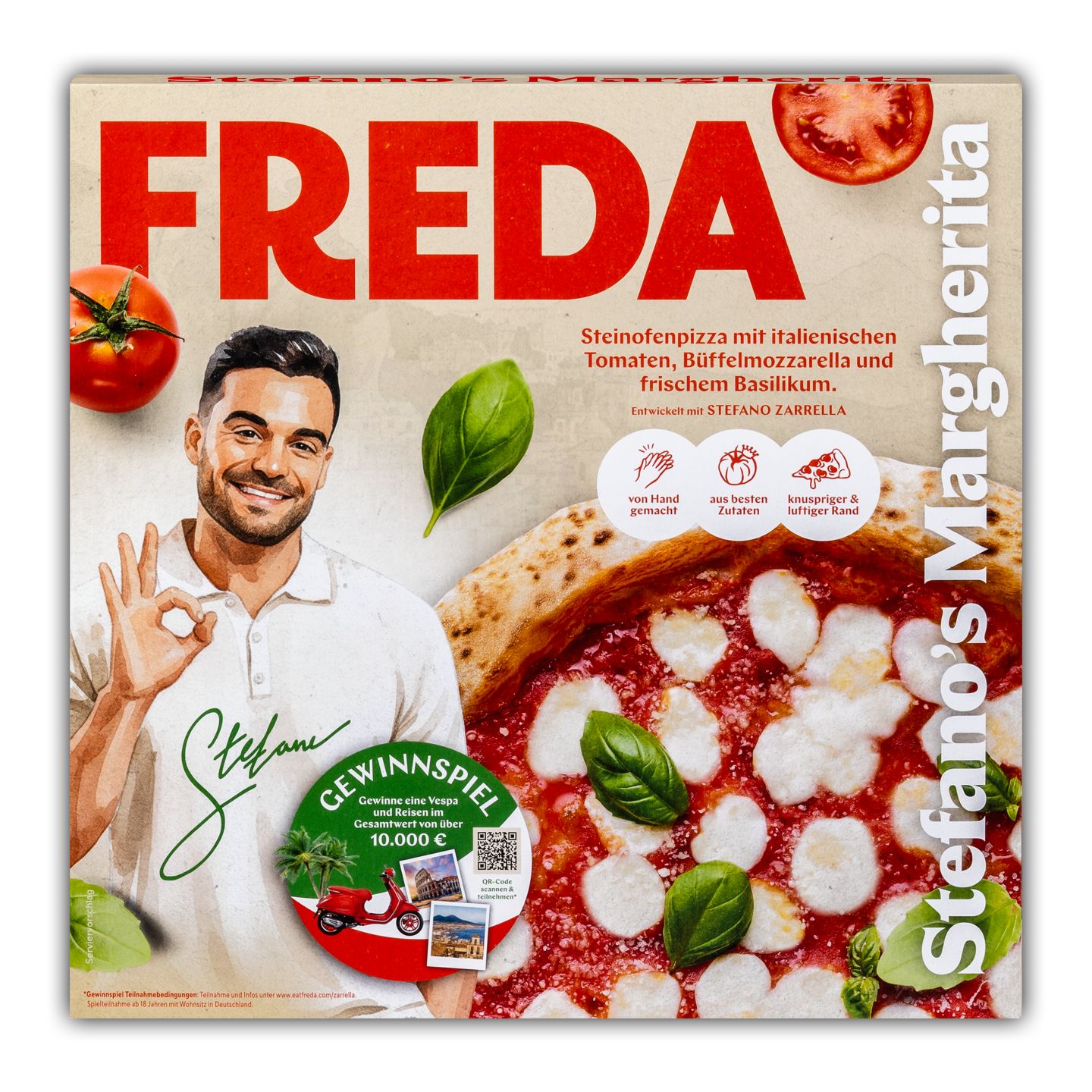 FREDA Tiefkühlpizza „Stefano's Margherita“