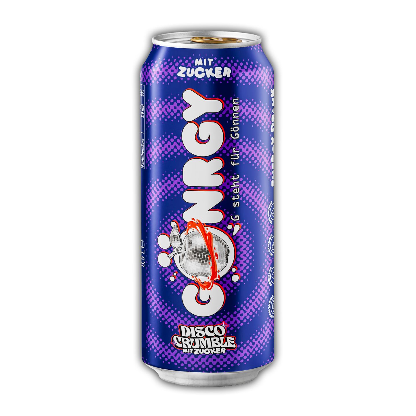 GÖNRGY Energy Drink „Disco Crumble mit Zucker“