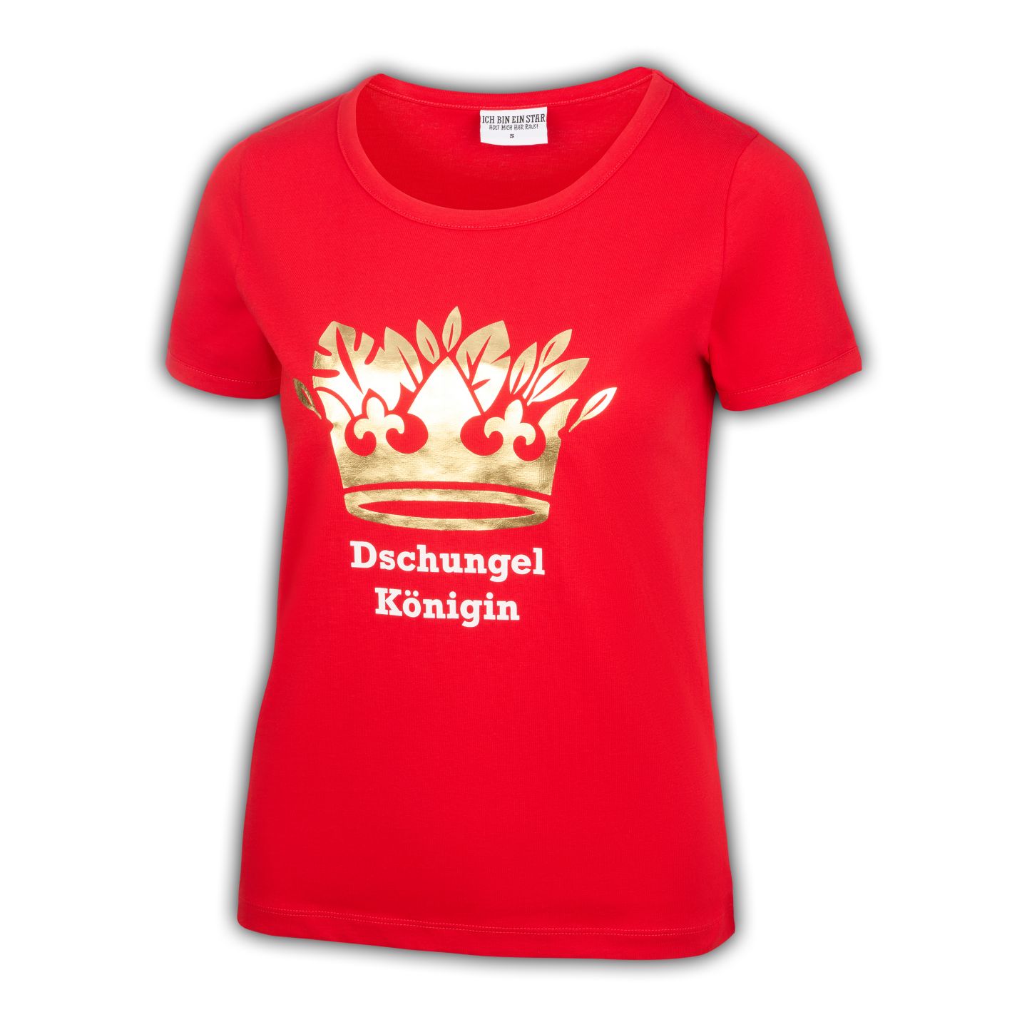 Dschungelcamp-T-Shirt Damen „rot“