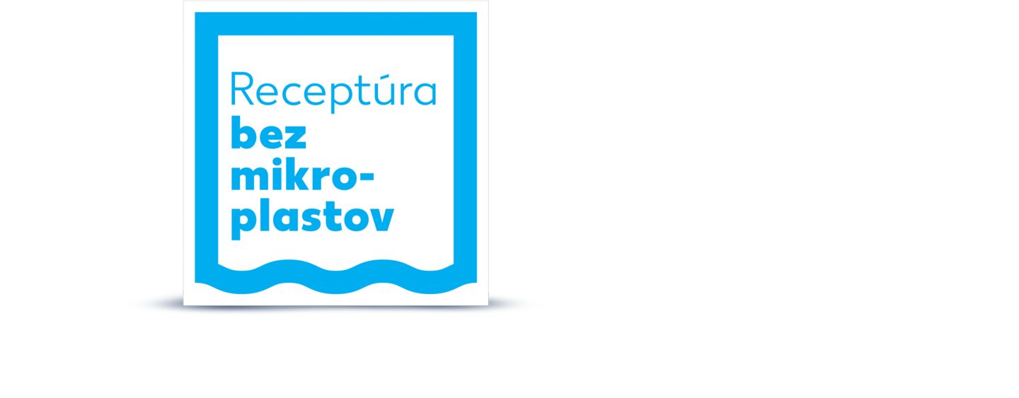 Logo "Receptúra bez mikroplastovk"