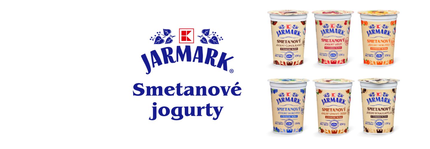 K-Jarmark - smetanové jogurty