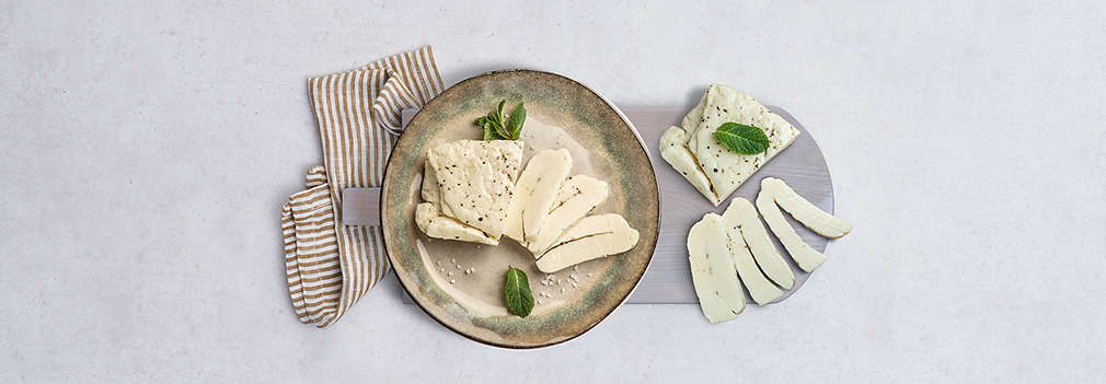 Zdjęcie świeżego sera halloumi