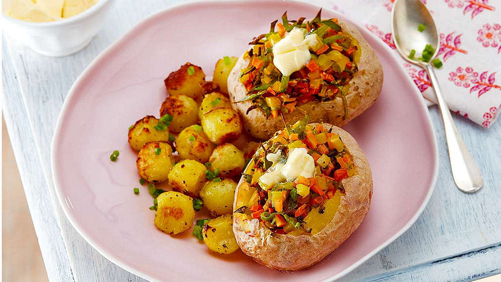 Przepis: Faszerowane ziemniaczki