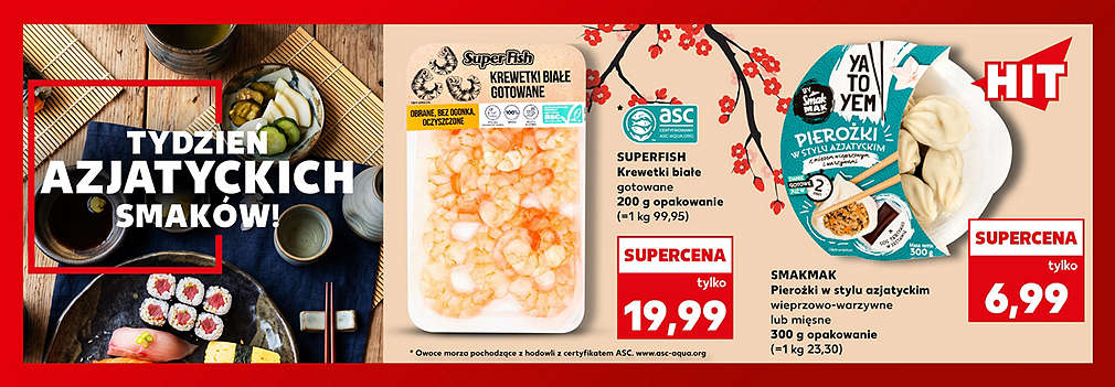 krewetki i pierożki azjatyckie