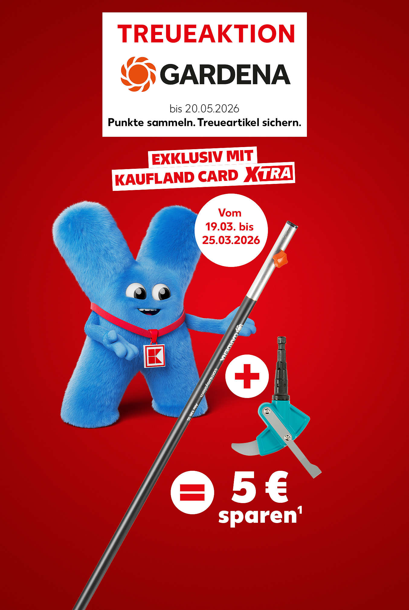 Schriftzug: Treueaktion Gardena