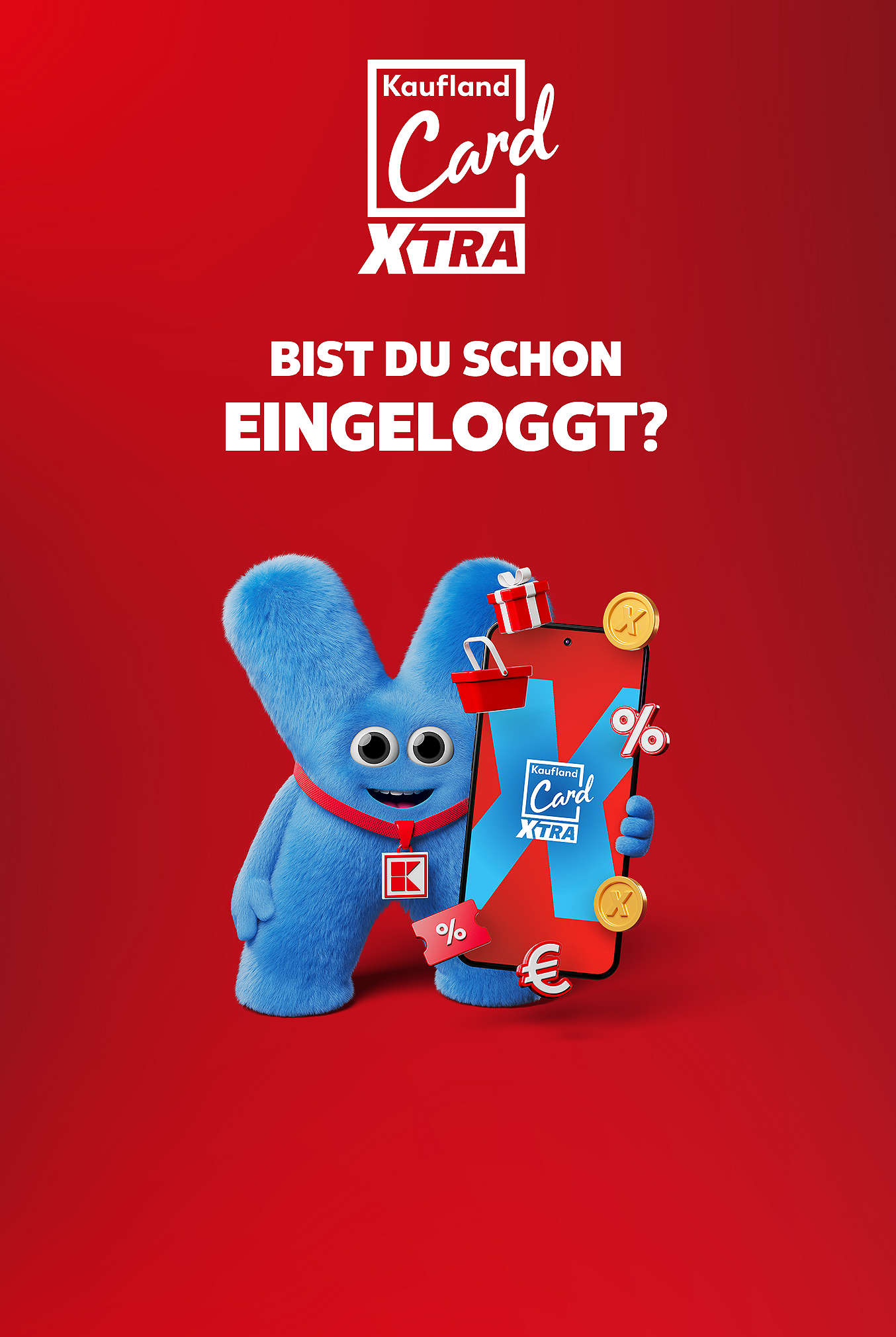 Schriftzug: Bist du schon eingeloggt?