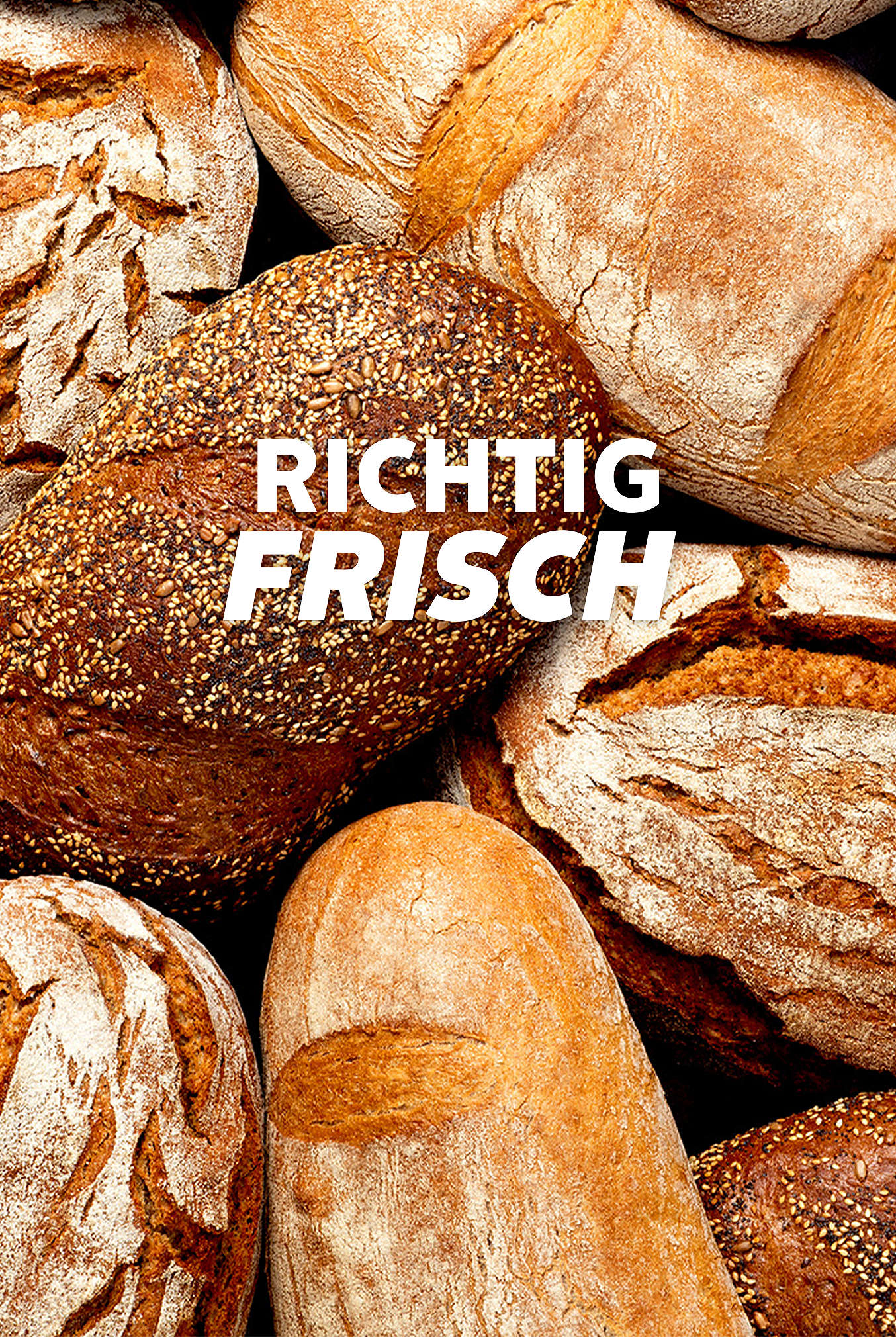 Schriftzug: Richtig frisch