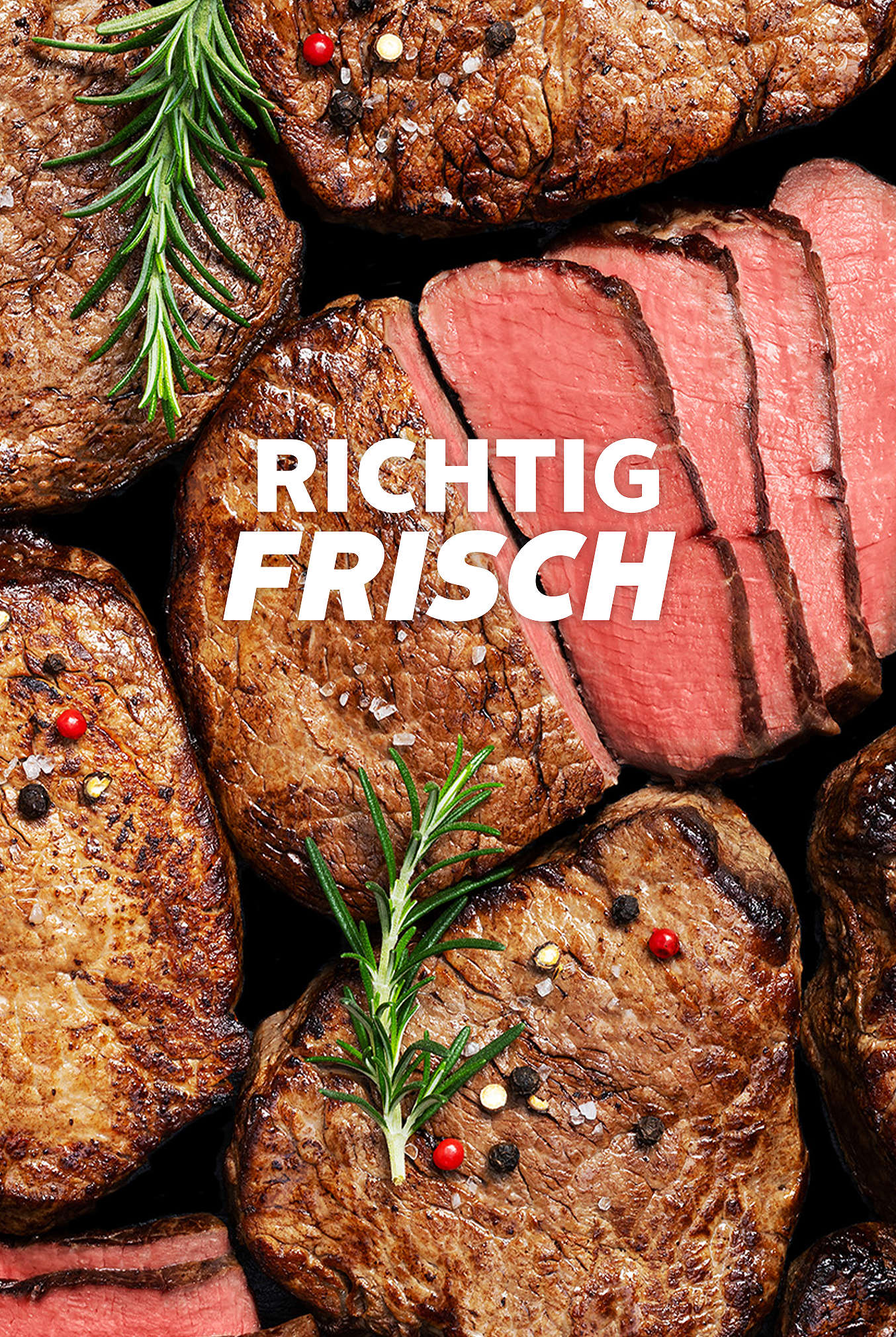 Schriftzug: Richtig frisch