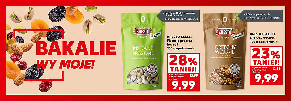 bakalie pistacje i orzechy