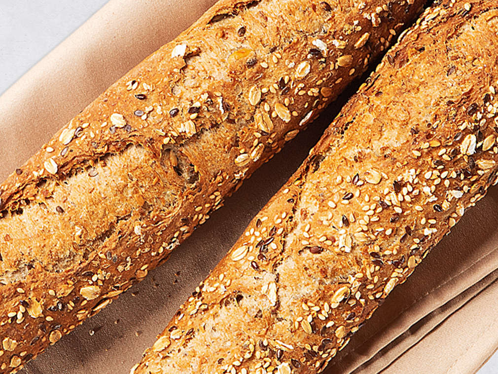Bagietka z ziarnami w ujęciu szczegółowym